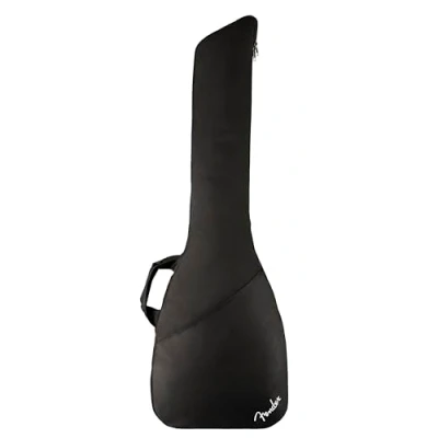 Imagen de Fender Economy Funda para Bajo, Compatible con la Mayoría de Formas Guitarra, Acolchado 5 mm Forro Nylon, Asa y Correas Mochila, Bolsillo Almacenamiento, Negro