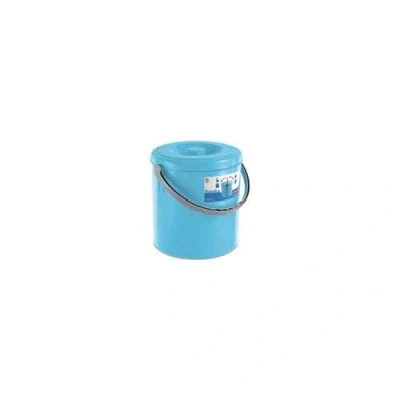 Imagen de Stefanplast Cubo de Basura Eureka, con Tapa, Color Turquesa Intenso, 10 litros, la Marca, plástico, Intense Turquoise, litros