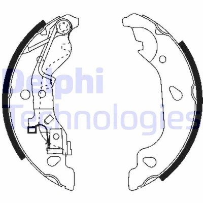 Imagen de DELPHI LS1859 Zapatas de Freno 180 32 FIAT: Punto II Hatchback