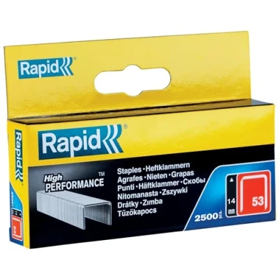 Imagen de Rapid Caja de Grapas para Textil N.º53 Alambre Fino Acero Galvanizado, 10 mm 2.500