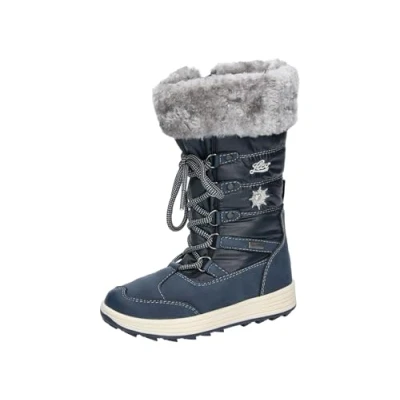 Imagen de LICO Nellie Botas con cordones para niños, Talla: 30, Navy/grey Zapatos