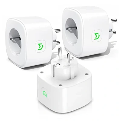 Imagen de Refoss Enchufe Inteligente 16A 3840W, Compatible con Alexa y Google Assistant, WiFi Smart Plug Aplicación de Control Remoto para iOS Android, 3 PCS