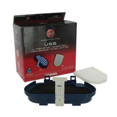 Imagen de Hoover 27 HV 175 Kit de Filtro ciclónico Original 35600833 U56 para Cilindros Freespace, Plástico, Blanco
