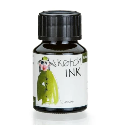 Imagen de Rohrer &amp; Klingner sketchINK Tinta para escritura y dibujo Frasco de 50 ml Esmeralda Emma