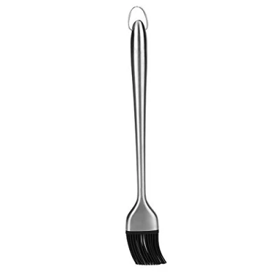 Imagen de Cepillo para untar, cepillos de repostería resistentes al calor silicona untar con mango acero inoxidable primera calidad barbacoa, parrilla, barbacoa(30cm)