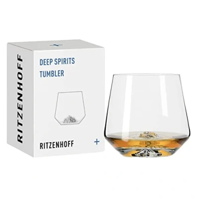 Imagen de Ritzenhoff 3841001 Vaso 400 ml Serie Deep Spirits No. 1 Montaña con relieve en la base de cristal Made in Germany