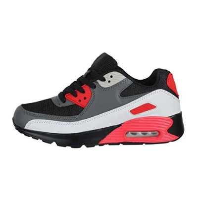 Imagen de Elara Zapatillas de Deporte Chunkyrayan Negro MEL0388 Schwarz Rot 38