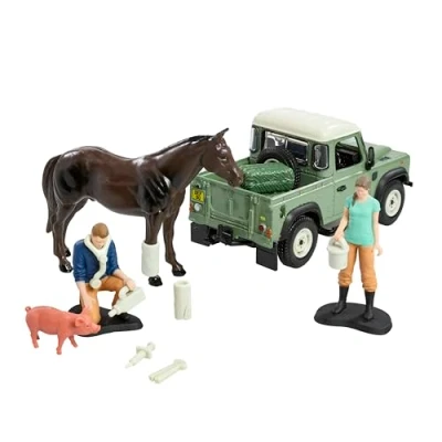 Imagen de Britains Land Rover Veterinario Juego de 24 piezas que incluye un a escala 1:32 Apto para niños 3 años y más