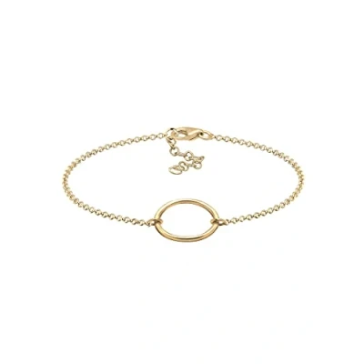Imagen de Elli 925 de las mujeres plata ley círculo la vida oro plateado longitud pulsera 18 cm