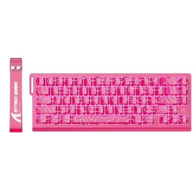 Imagen de ATTACK SHARK X68 HE Teclado 8000Hz Rapid Trigger, Gaming RGB con Interruptor Magnético de 60%, Precisión RT 0,01 mm, Actuación Ajustable, Snap Tap, para PC/Mac, Contornos Rosa
