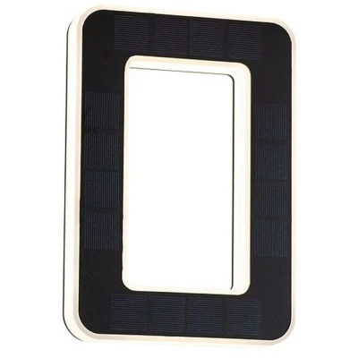 Imagen de Paulmann 79851 Número de casa 10 LED solar IP44, blanco cálido, batería intercambiable incl. 1x0,2 W, luminaria solar, negro, lámpara plástico, luz 3000 K