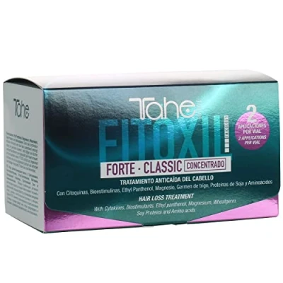 Imagen de Tahe Fitoxil Forte Classic Tratamiento Concentrado Anticaída del Cabello para Hombre o Mujer sin Parabenos, 6 x 10 ml