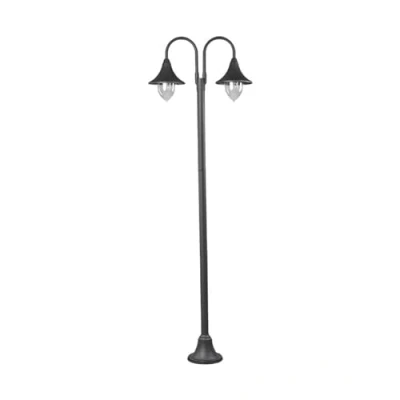 Imagen de Farola exterior &#039;Madea&#039; (Moderno) en Negro hecho de Aluminio (2 llamas, E27) Lindby candelabro, lámpara para