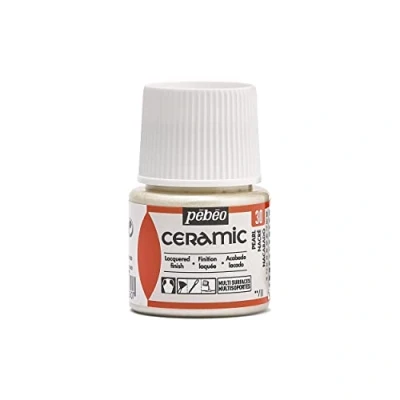 Imagen de Pebeo cerámica Color opaco para terracota, y loza Botella 45 ml, Perla