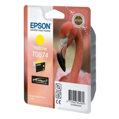 Imagen de Epson C13T08744010 Cartucho de tinta, amarillo, Ya disponible en Amazon Dash Replenishment