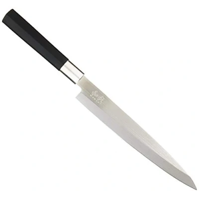 Imagen de KAI Wasabi Black Yanagiba 21,0 cm longitud de la hoja acero inoxidable 6A/1K6 pulido 58 (±1) HRC mango polipropileno negro cuchillo sushi sashimi hecho en Japón