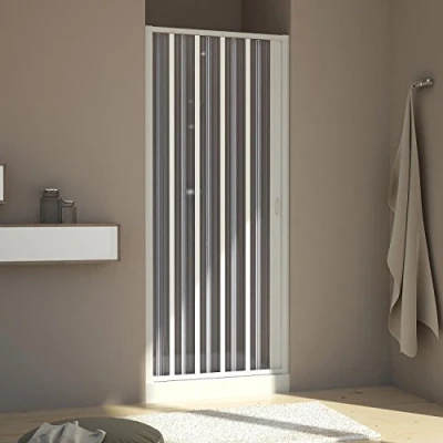 Imagen de Forte Puerta de Ducha 140 CM H185 PVC Mod. Aura Lateral