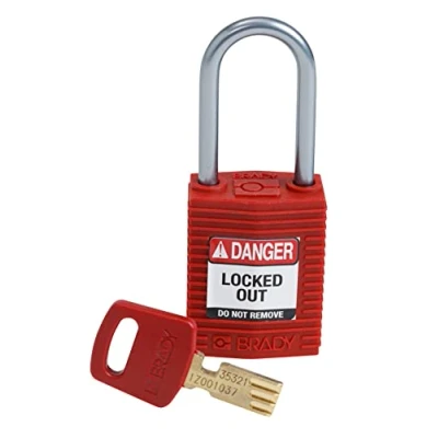 Imagen de Brady CPT BLU 38AL KD Candado SafeKey, azul, 3 pulgadas de alto x 1.25 ancho 0.75 profundidad