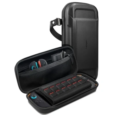 Imagen de Spigen Funda Rugged Armor Pro Compatible con Nintendo Switch 2 2025 Negro