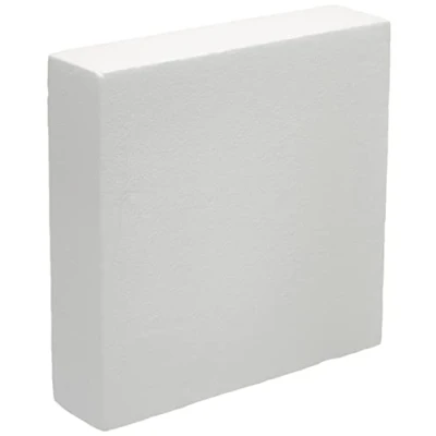 Imagen de DECORA POLYSTYRENE Square 30X30X7,5H Cuadrado de poliestireno, 30 x 7,5 cm, Polistirolo, Hueso, 7.5 cm