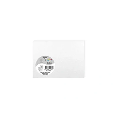Imagen de Clairefontaine 11385 C Pack de 25 Sobres Pollen 11 x 15,5 cm, 210 g/m² blanco irisé