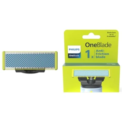 Imagen de Philips QP215/50 OneBlade Cuchilla de Repuesto, para Recortador Barba y Maquina afeitar Hombre, Compatible con todos los OneBlade, 1 unidad