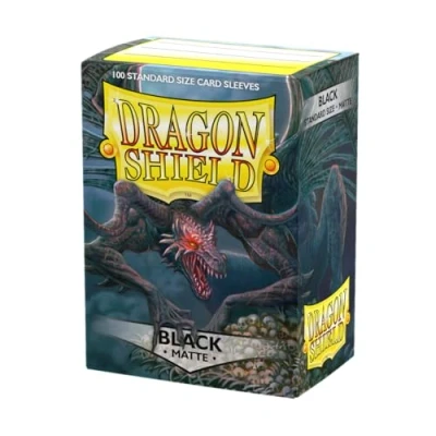 Imagen de Dragon Shield 11002 Matte Standard Size Sleeves 100pk Black