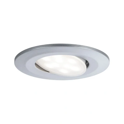 Imagen de Paulmann 99928 Luminaria empotrable LED Calla, redonda, incl. 1x6 W IP65, foco, cromo mate, luz para armario, plástico, lámpara 4000 K