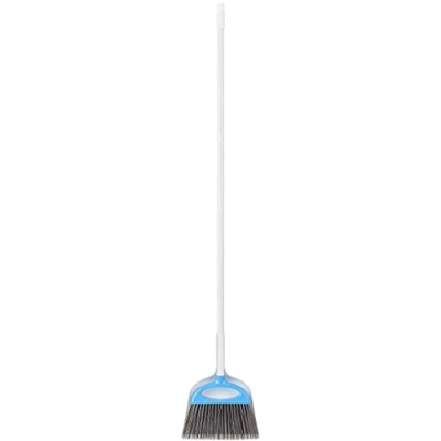 Imagen de Amazon Basics Juego de cepillo y recogedor, azul blanco