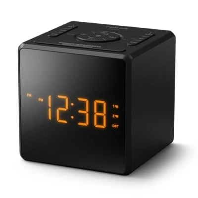 Imagen de Philips TAR4500 Radio Reloj FM con Alarma Doble y Puerto de Carga USB C