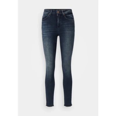 Imagen de ONLY Onlblush LIFE MID RAW Vaqueros pitillo, Mujer, Talla: 38x34, Blue black denim