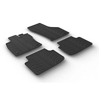 Imagen de Gledring 0077 Juego de alfombrillas suelo Caucho delante y detrás 4 negro 750mm 550mm VOLKSWAGEN: Passat B8 Variant, Sedán