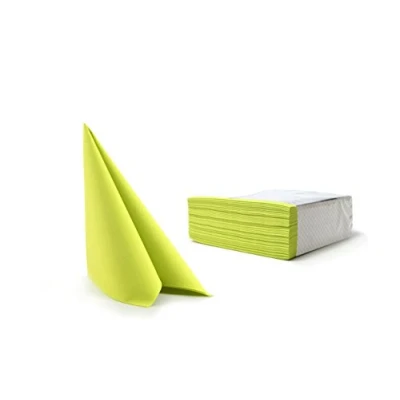 Imagen de Alvotex Chic Airlaid Servilletas Desechables (50 Unidades, parecidas a la Tela), Papel, Lima, 40 x cm