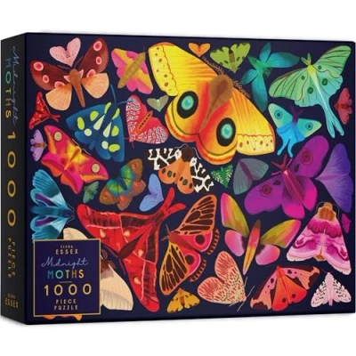 Imagen de Elena Essex Rompecabezas para adultos 1000 polillas de medianoche/rompecabezas/rompecabezas/rompecabezas mariposa arcoíris gradiente/rompecabezas tamaño 70 x 50 cm