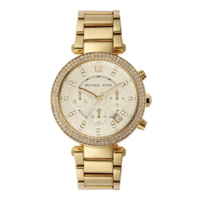 Imagen de Michael Kors Parker Cronógrafo goldcoloured, Mujer, Talla: One Size, Gold coloured