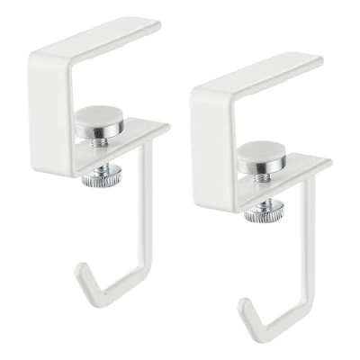 Imagen de YAMAZAKI Undershelf Hangers (Set of 2) Home Juego de 2 Ganchos para Colgar Debajo, Organizador Almacenamiento Multiusos Acero Solución Estante Inferior, aleado, Blanco