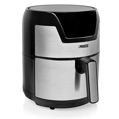 Imagen de Princess 182026 Digital Aerofryer XXL Freidora de Aire Caliente Fácil Limpiar, Capacidad 4.5 Litros, Carcasa Acero Inoxidable, 1500 W, color Negro y Plateado