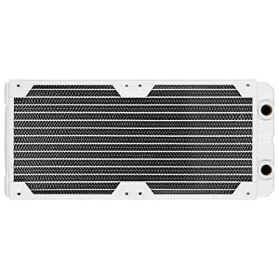 Imagen de Corsair Hydro X Series XR5 de 280 mm Radiador Refrigeración por Agua Soportes para Dos Ventiladores 140 mm, Grosor del 30 Fácil Instalación Blanco