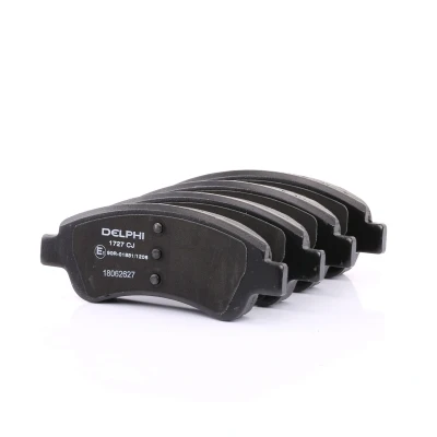 Imagen de DELPHI LP1727 Juego de pastillas freno no preparado para indicador desgaste Chapa antichirridos con accesorios PEUGEOT: Partner I Furgón, 206 SW