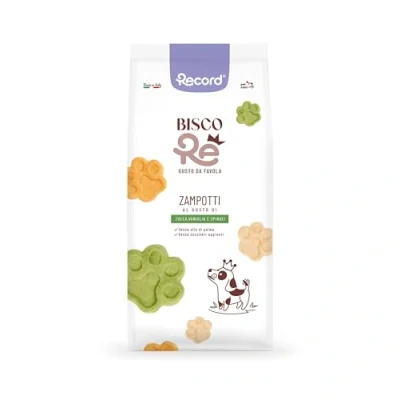 Imagen de Record BiscoRe Galletas naturales para perros. Snack perros horneados, sin conservantes ni aceite de palma, ligeras y digeribles un aperitivo saludable sabroso 1 kg, calabaza, vainilla,