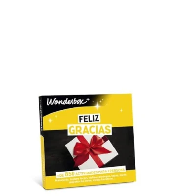 Imagen de Wonderbox Caja Regalo Feliz gracias 1 actividad a elegir: degustación o de bienestar aventura Ideas Mujer Hombre Original
