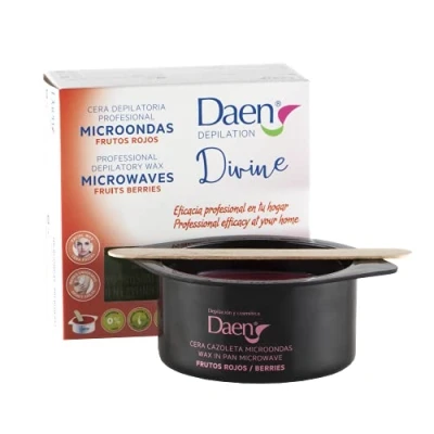 Imagen de DAEN cera depilatoria microondas frutos rojos tarro 100 ml