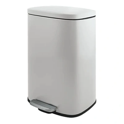 Imagen de Spirella SP2706 Cubo de Basura 30 litros Cocina, Cierre Suave, Interior plástico, con Pedal, Color Blanco
