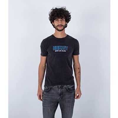 Imagen de Hurley Oceancare TOUR SS Camiseta estampada, Hombre, Talla: Medium, Black