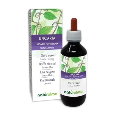 Imagen de Uña de gato (Uncaria tomentosa) cortezas Tintura Madre sin alcohol Naturalma Extracto líquido gotas 200 ml Complemento alimenticio Vegano