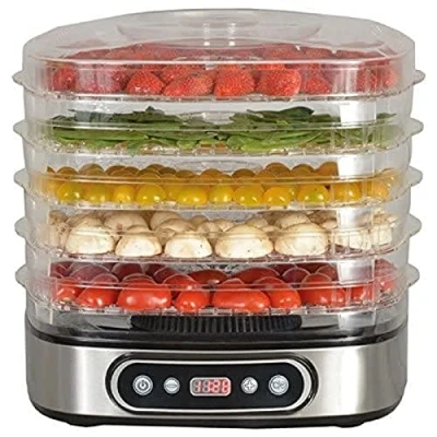 Imagen de Kitchen chef deshidratador de frutas y verduras con 5 bandejas 450w secco5ix