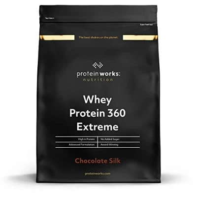 Imagen de THE PROTEIN WORKS Batido de Proteína Whey 360 Extreme Chocolat Onctueux Riche en Protéines Glutamine, Vitamines &amp; Minéraux 600g