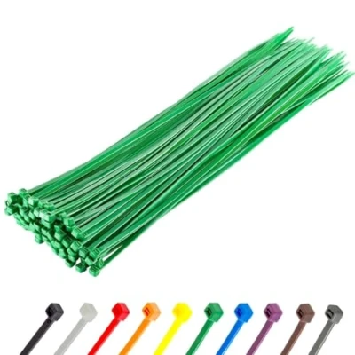 Imagen de Gocableties Bridas plastico verdes para cables 100 Piezas 430 mm x 9,0 Resistentes a los rayos