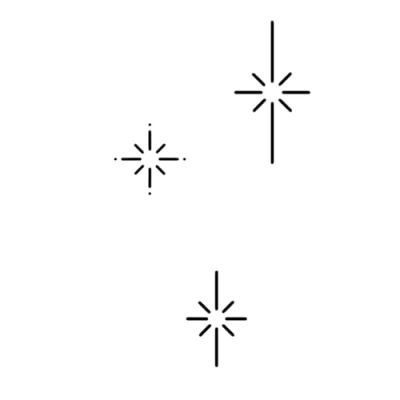 Imagen de Tatuaje De tres estrellas Inkster® temporal con certificación cosmética la UE impermeable + vegano Revolucionario 2 Semanas