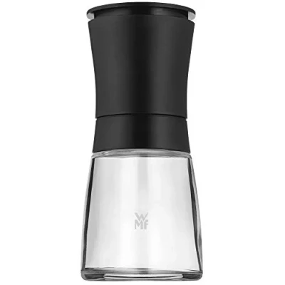Imagen de WMF Trend Molinillo Cerámio de Especias 14cm, Apto para lavavajillas, Cristal, Tapa Color Negro